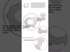 Massenhandel Silicone Schaf Teether Schafe BPA-freie Zähne Spielzeug und Größe ist 9,3 * 7cm und Gewicht ist 25 Gramm