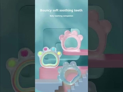 Flexible Bärentaube Kuh Silikon Baby Teether Spielzeug Größe ist 8x9 cm Für Baby Kids und Gewicht ist 35 Gramm